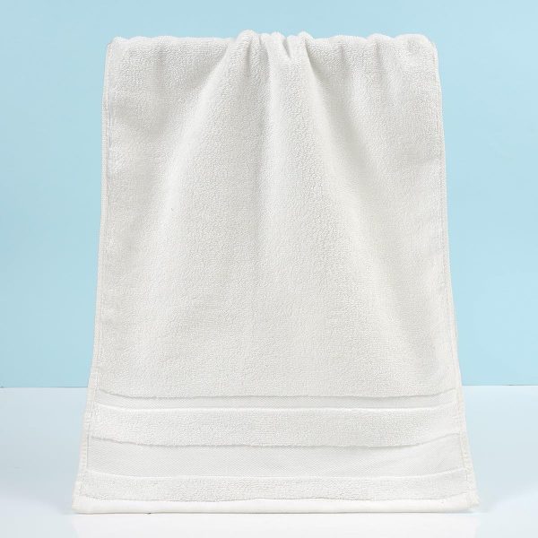13X29 inch Exceptionally Soft to The Touch 100% Pure Cotton Towels Featuring Thick and Vibrant Colors,for Family & Hotel & Spa Premium Packaged in Sets of Two - (Blue) - Image 2