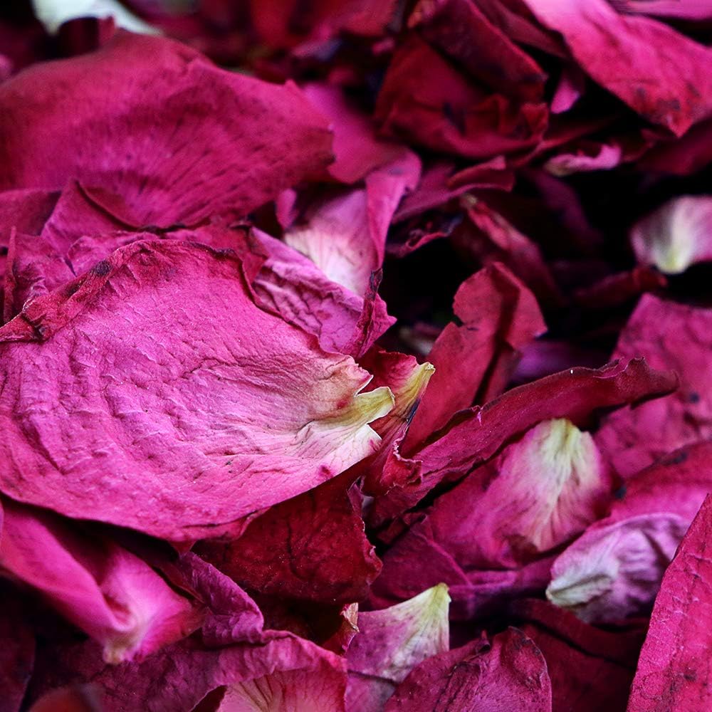 150 Grams/ 5.3 OZ Natural Real Red Rose Flower Petals Dried Rose Petal for Wedding Decoration Bath Foot Bath Wedding Confetti Crafts Accessories (5.3, Ounces) - Image 2