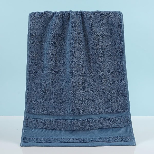 13X29 inch Exceptionally Soft to The Touch 100% Pure Cotton Towels Featuring Thick and Vibrant Colors,for Family & Hotel & Spa Premium Packaged in Sets of Two - (Blue)
