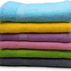 6-Pack Bath Towels - 30" x 60" - Ultra Soft 100% Cotton Large Bath Towels- Highly Absorbent for Bathroom, Pool, Gym, Spa, and Hotel Use (Colors Variety)