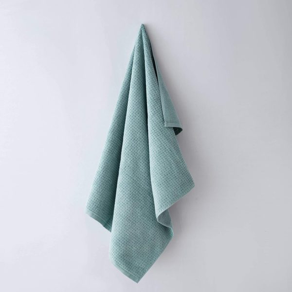 Bath Towels, Highly Absorbent Cotton Bathroom Decor, Low Linting & Fade Resistant,  Certified (Northern Pacific Bay Blue, 6-Piece) - Image 2