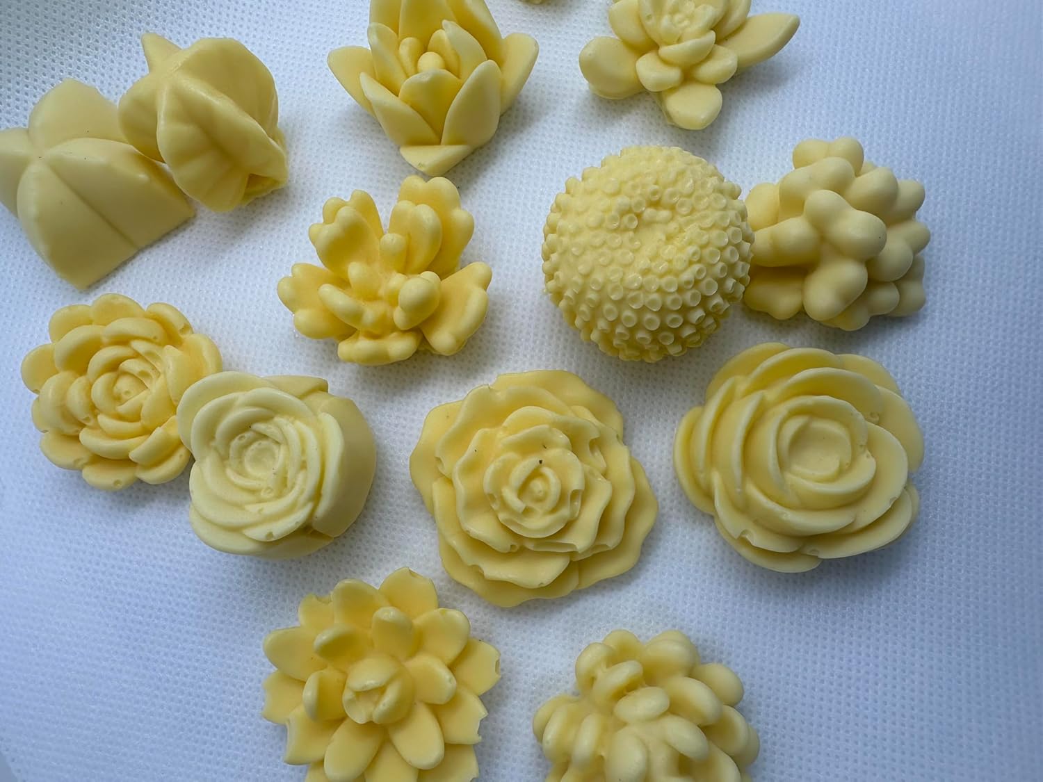 Handmade Succulent Flower Soap Set, Shea Butter with Vitamin E, multiple color and scents. - Image 2