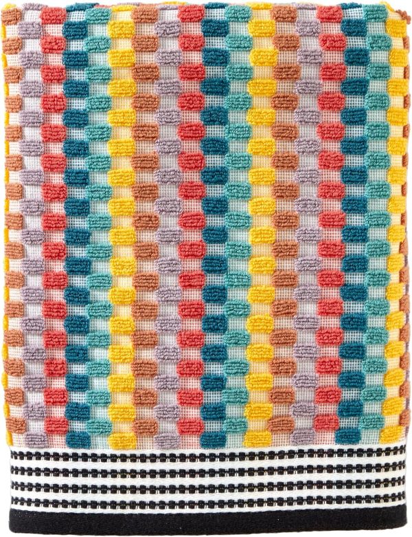 Mid-Century Bath Towel, Multicolored