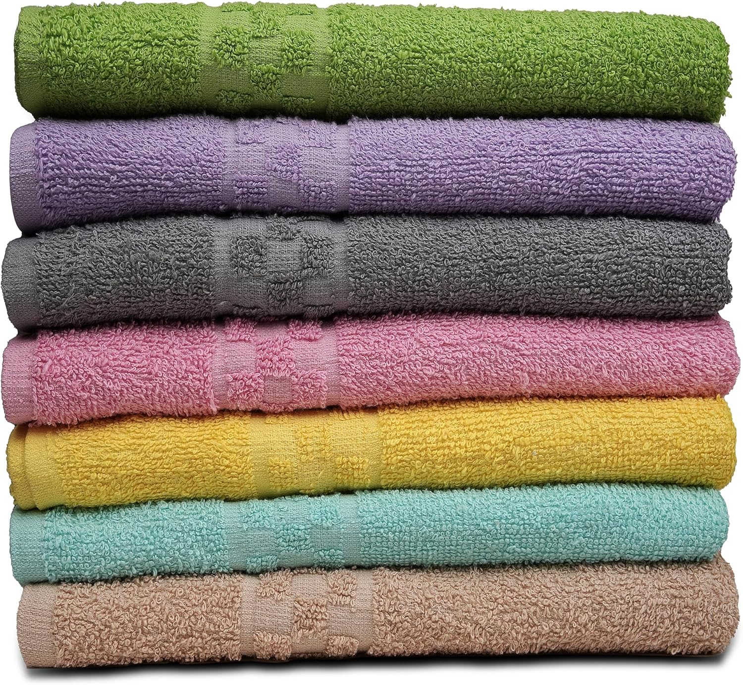 7-Pack Bath Towels - 30" x 54" - Ultra Soft 100% Cotton Large Bath Towels- Highly Absorbent for Bathroom, Pool, Gym, Spa, and Hotel Use (Colors Variety) - Image 2